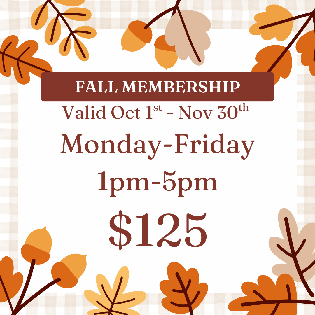 2025 FALL MEMBERSHIP  VALID OCT.1ST-NOV.30TH