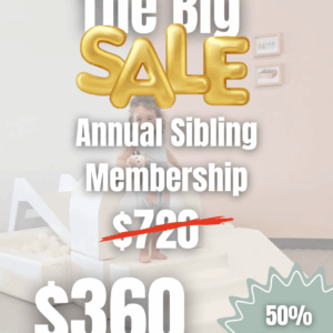 50% off ANNUAL Sibling Membership
